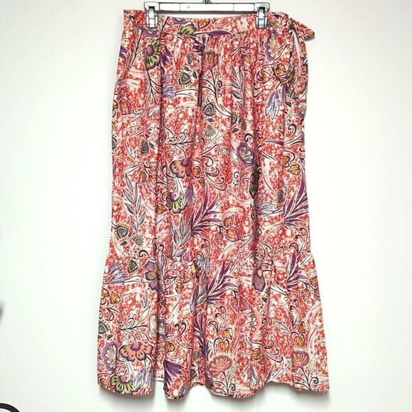 NWT Rachel Zoe Rust Floral Maxi Dress - Picture 1 of 6